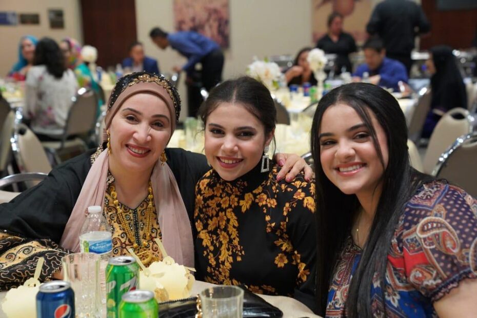 Ladies enjoying a Ramadan dinner party